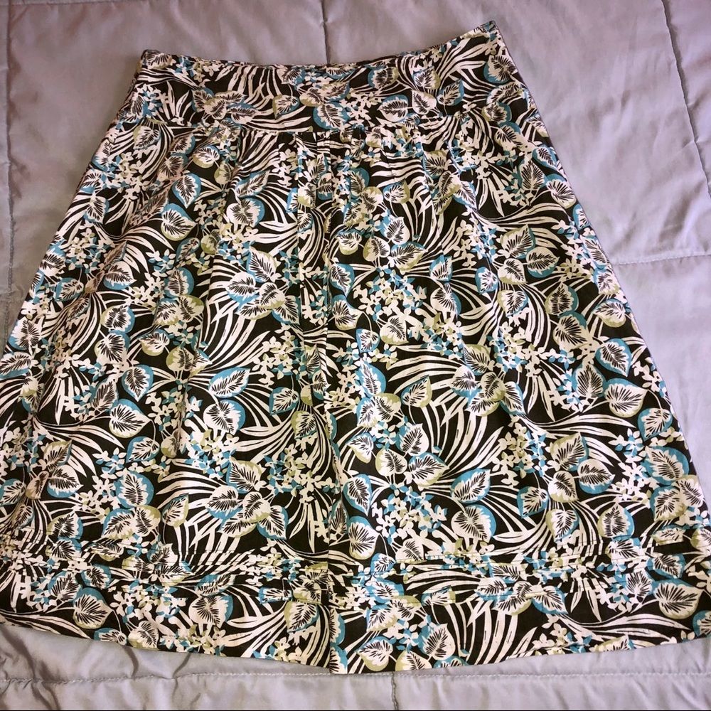 Geoffrey Beene Sport green and blue skirt sz 6
